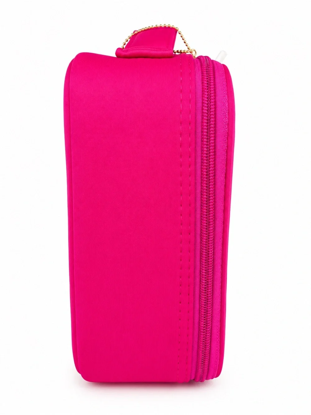 IMO Vegan Hot Pink Train Case Makeup Organizer Cosmetic Storage Bag NWT